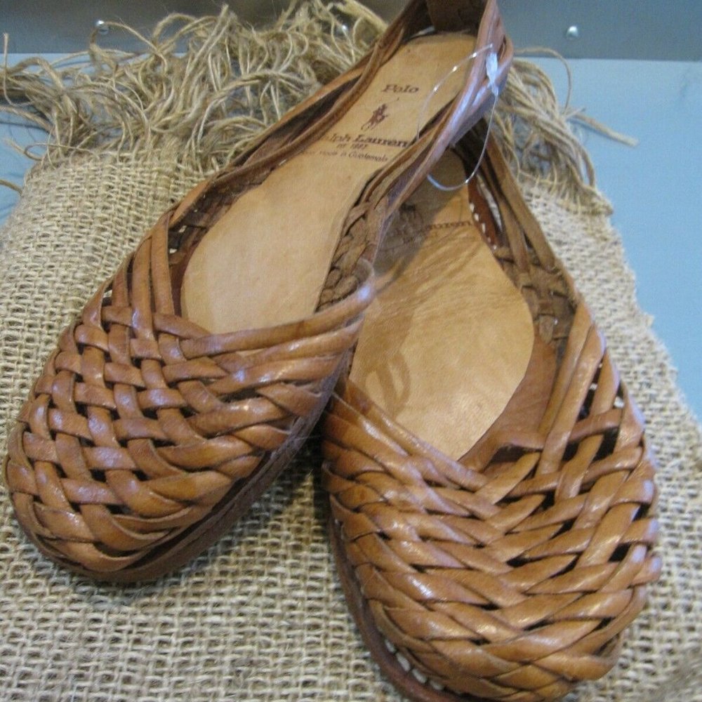 Ralph Lauren Polo Vintage Woven Sandals size 7 US